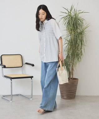 AMERICAN HOLIC シャーリング半袖シャツ Light Gray
