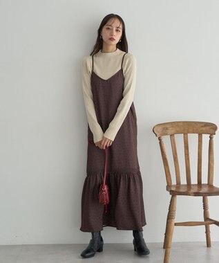 earth music&ecology ハイネックリブニットプルオーバー Ivory