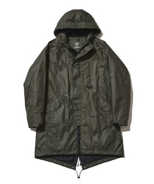JOSEPH ABBOUD MOUNTAIN 【UNISEX】リサイクルナイロンリップ コート カーキ系