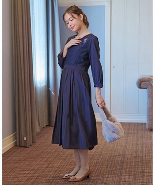 Tiaclasse 【安田美沙子さん着用】キュービックリボンモチーフブローチ シルバー