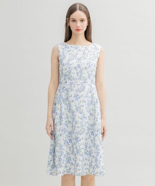 TOCCA 【洗える】MAY FLOWERS ドレス ブルー系7