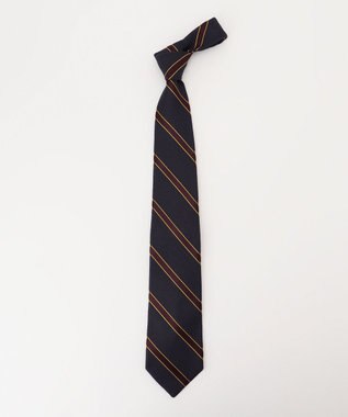 J.PRESS MEN 【JAPANESE SILK FRESCO TIE COLLECTION】ストライプ ネクタイ ネイビー系1