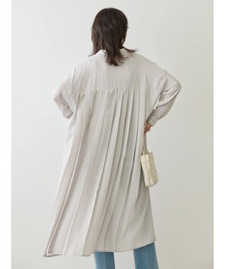 AMERICAN HOLIC ジョーゼットバックプリーツワンピース Light Gray