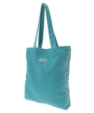 earth music&ecology 【WEB限定】ベロアトートバッグ Mint