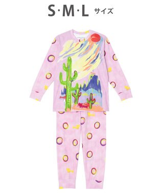 tsumori chisato SLEEP パジャマ　長袖　長ズボン　ルームウエア　綿100%　パイル生地　/ワコール　UDX540 ピンク