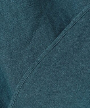 JOSEPH ABBOUD 【清涼感/ベルキーリネン】トロピカルリネン シャツ ブルー系