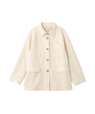 earth music&ecology ＣＰＯシャツジャケット Ecru