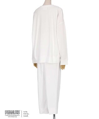 une nana cool MADE WITH PEANUTS 【綿100％】やわらか裏毛パジャマ WH