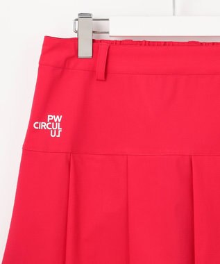 PW CIRCULUS 【UVカット / 接触冷感 / 伸縮性抜群】【WOMEN】フロントプリーツ ゴルフウェア レディース レッド系