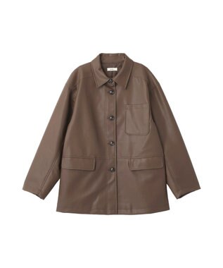 earth music&ecology ＣＰＯシャツジャケット Brown