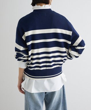 Green Parks スウェットライクニットプルオーバー Navy