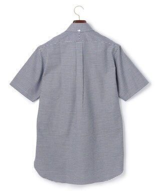 J.PRESS MEN 【PREMIUM PLEATS / 形態安定】ギンガムチェック 半袖シャツ / B.D. ネイビー系3