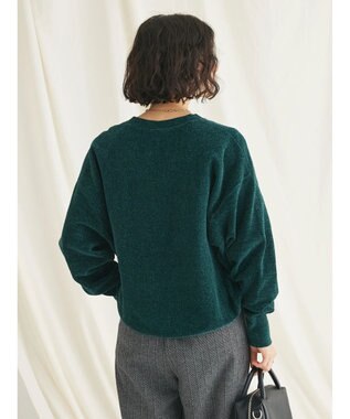 CRAFT STANDARD BOUTIQUE シェニールヤーンニットプルオーバー Green
