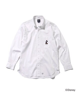 J.PRESS MEN 【DISNEY COLLECTION】【UNISEX】ピンオックス シャツ/ B.D. / ミッキーマウス
