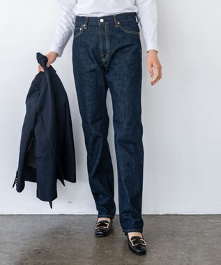 caqu boy`s cutⅡ テーパードストレートデニム ワンウォッシュ rinse