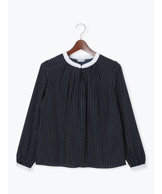 Te chichi スクエアチャームフロントタックブラウス ネイビー