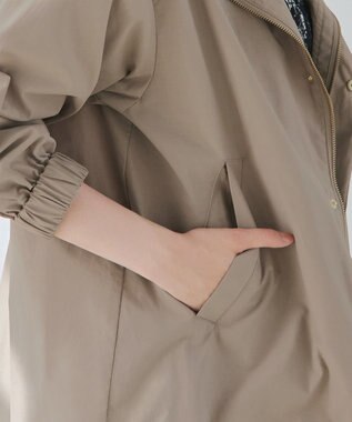 Tiaclasse 【新色追加・洗える】撥水ドロストマウンテンパーカー モカ