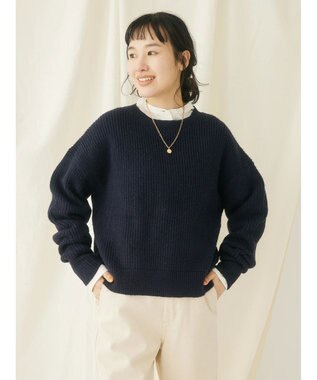 CRAFT STANDARD BOUTIQUE ブークレニットプルオーバー Navy
