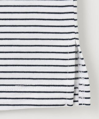 J.PRESS LADIES ニットパーツジャージー ボーダー カットソー ホワイト系1