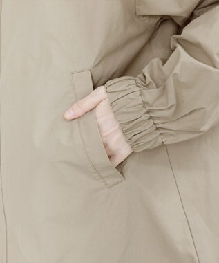 Tiaclasse 【新色追加・洗える】撥水ドロストマウンテンパーカー ベージュ