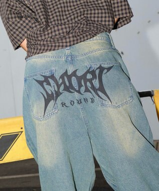 WEGO トライバルデニムパンツ デニム中濃加工色