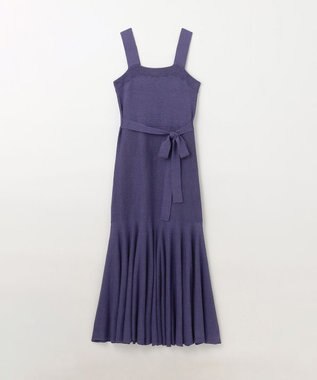 GRACE CONTINENTAL ニットキャミワンピース ブルー