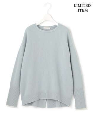 ICB L 【WEB限定】ファインメリノバルキー プルオーバー ミストグリーン系