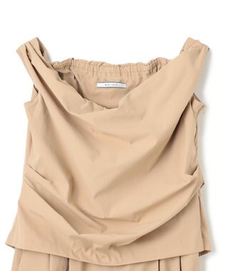 BEIGE， 【接触冷感/UVカット/洗える・anan 2451号掲載】YANN / オフショルダーオールインワン Beige