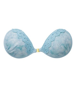 BRADELIS New York 【NuBra / ボリュームアップ】パテッドヌーブラ マーブルレース アッシュブルー