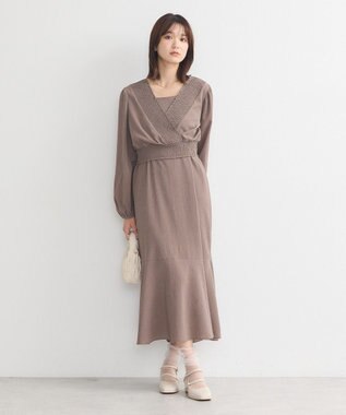 earth music&ecology ＳＥＴ２点カシュクールプルオーバー＋キャミワンピース