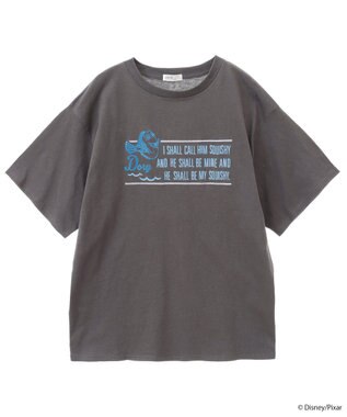 earth music&ecology Ｆｉｎｄｉｎｇ　Ｎｅｍｏ／シリコンプリントＴシャツ Charcoal Gray