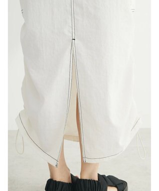 Green Parks ・ＳＵＧＡＲ　ＳＰＯＯＮ　配色ｓｔカーゴスカート Ivory