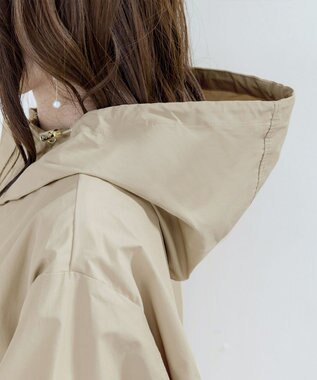 Tiaclasse 【新色追加・洗える】撥水ドロストマウンテンパーカー ベージュ