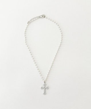 WEGO Lクロスモチーフパールチェーンネックレス