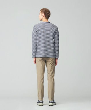 J.PRESS MEN ソフトＷフェイス ボーダーロングTシャツ ネイビー系7