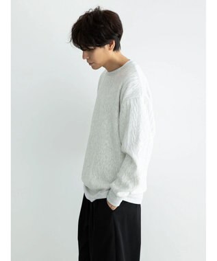 CRAFT STANDARD BOUTIQUE ケーブル柄カットプルオーバー2 Oatmeal