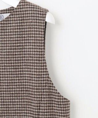 J.PRESS LADIES T/W 千鳥 ツイード ジャンパースカート ブラウン系3