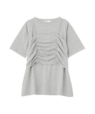 CRAFT STANDARD BOUTIQUE 2点セット ビスチェレイヤードプルオーバー Gray Mixture