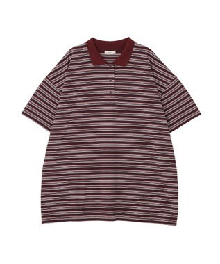 earth music&ecology ラガーポロシャツ Bordeaux
