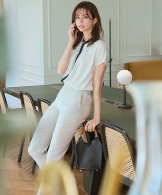 23区 【CLASSY.6月号掲載】LORISTELLA バンブーハンドル ショルダーバッグ ブラック系