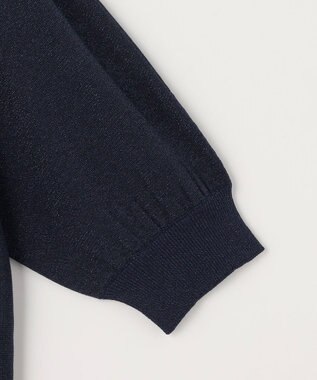 組曲 L 【先行予約・前後着用可】ドルマンスリーブライトラメ ニット ネイビー系