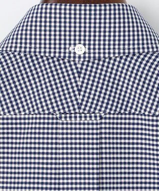 J.PRESS MEN 【PREMIUM PLEATS / 形態安定】ギンガムチェック 半袖シャツ / B.D. ネイビー系3