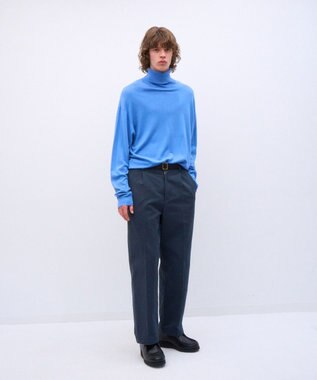 ATON SMOOTH SUVIN | タートルネックセーター - UNISEX BLUE