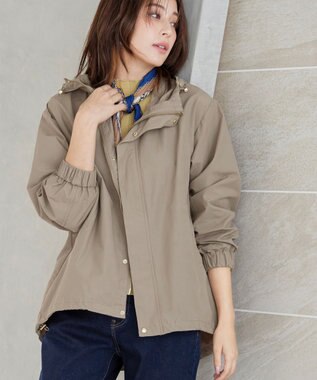 Tiaclasse 【新色追加・洗える】撥水ドロストマウンテンパーカー モカ