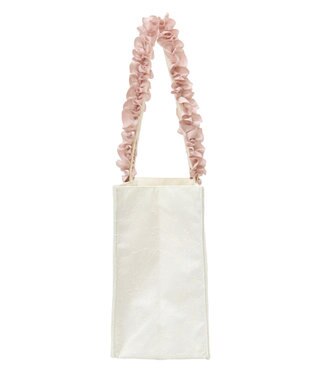 Maison de FLEUR EC限定レースフリルハンドルスクエアトートMバッグ Ivory
