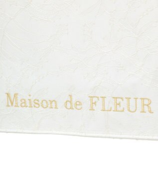Maison de FLEUR EC限定レースフリルハンドルスクエアトートMバッグ Ivory
