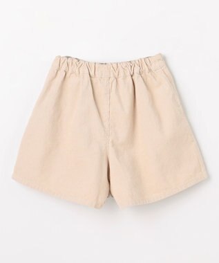 ANY KIDS ネコ刺繍 コーデュロイ ショートパンツ ベージュ