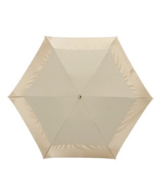 MOONBAT GRACY(グレイシー) 晴雨兼用日傘 折りたたみ傘 T/C&Pサテン Mix and Mach ベージュ×ベージュ