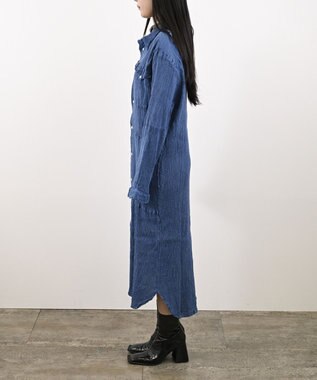 crêprie tsumori chisato creperie INDIGO SHIRT ONEPIECE クレプリ インディゴシャツワンピース INDIGO BLUE