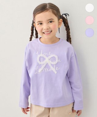 ANY KIDS 【綿100%】リボンアソート 長袖Tシャツ